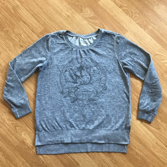 Zoe + Liv Tops - Zoe + Liv Graphic Burnout Sweatshirt